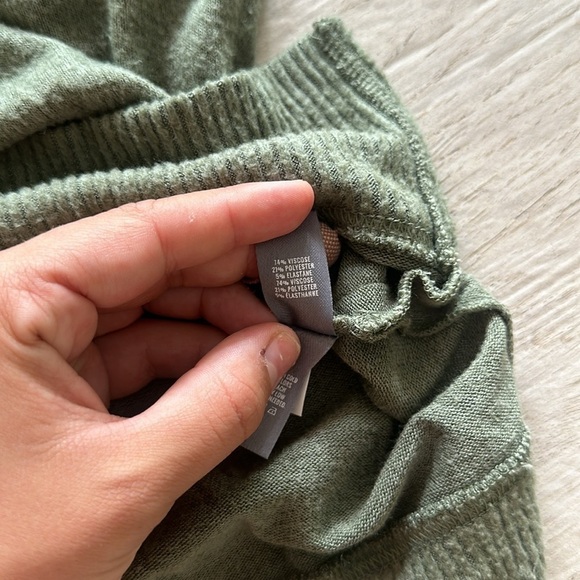 Aerie Oversized Green Heathered Pullover Crewneck Sweatshirt Women's Size S - Picture 10 of 11